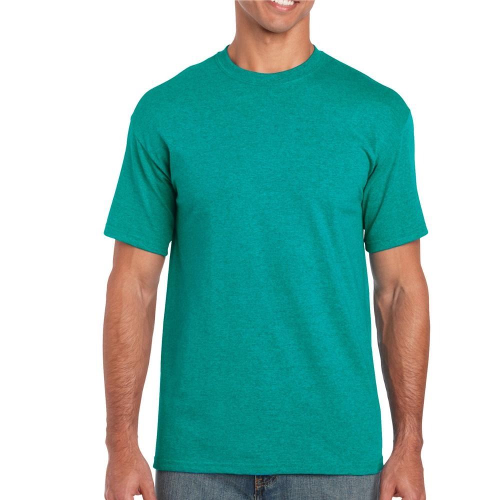 Mens Cotton T-Shirt Adult Soft Short Sleeves Round Neck Plain Casual Tee Top - Picture 14 of 52