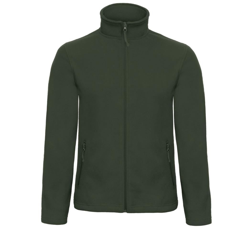 Mens Fleece Jacket Full Zip Casual Zipped Pocket Long Sleeves Open Hem Jacket - Picture 5 of 9