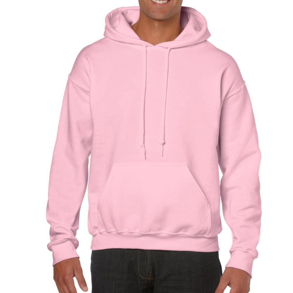 Mens Hooded Sweatshirt Plain Long Sleeves Pull Over Pockets Drawstring Jumper - Picture 18 of 34