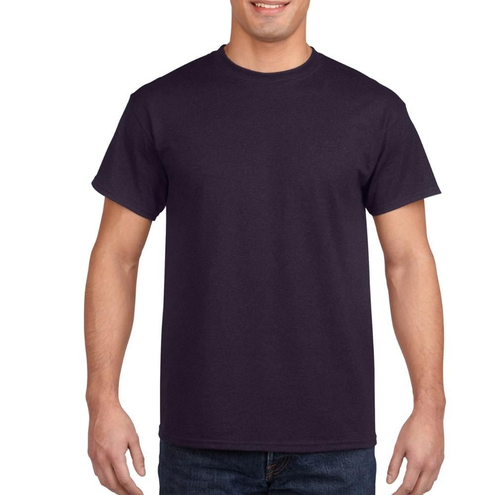 Mens Cotton T-Shirt Adult Soft Short Sleeves Round Neck Plain Casual Tee Top - Picture 10 of 52
