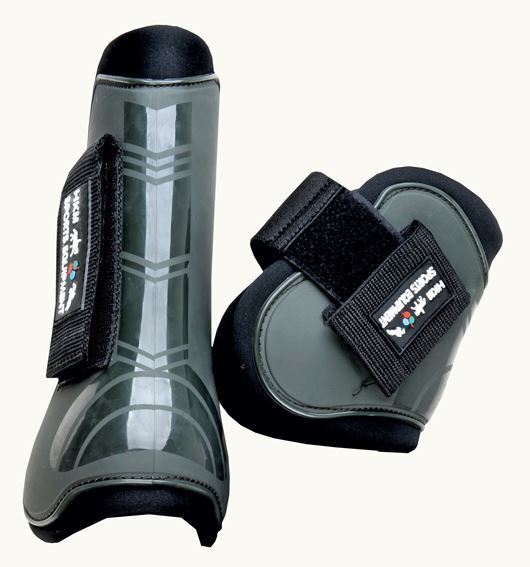 Schutz Stoßdämpfende Sprungsehne Fetlock Stiefel Set Pferde Pony/Kolben/Voll - Bild 9 von 17