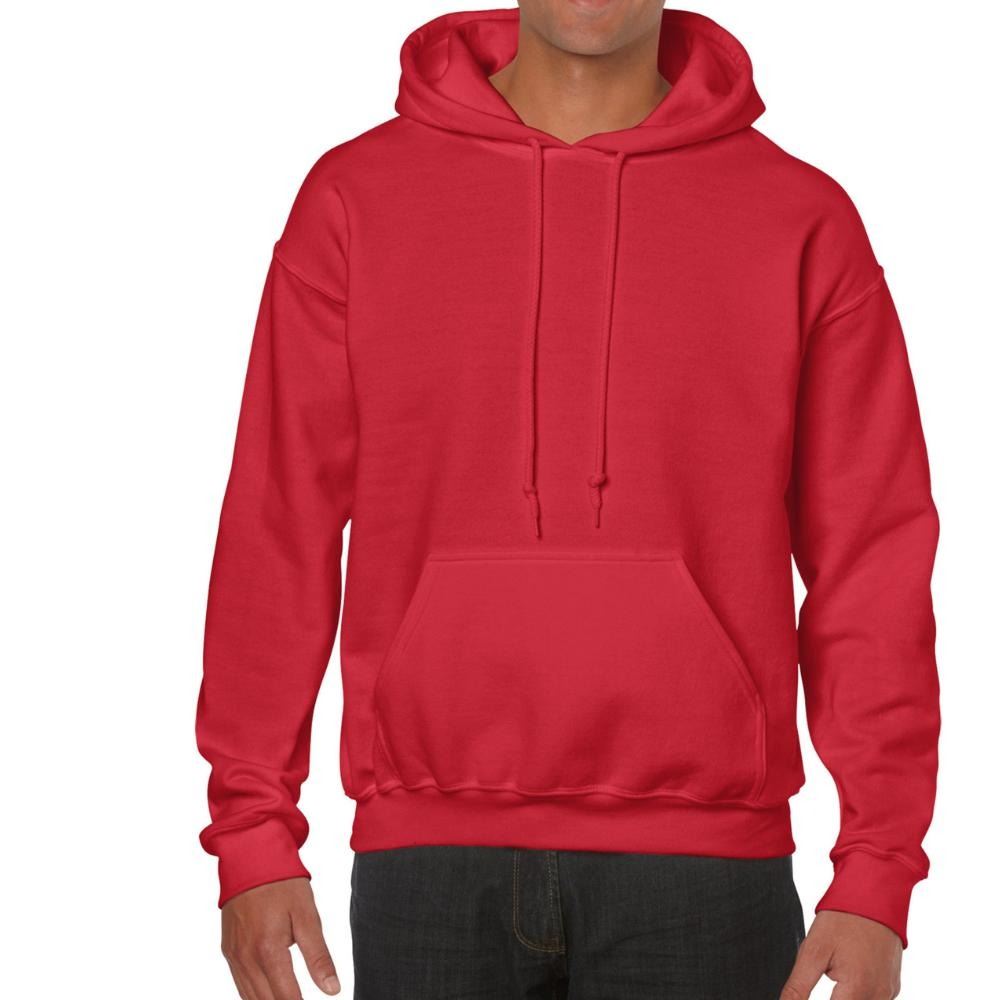 Mens Hooded Sweatshirt Plain Long Sleeves Pull Over Pockets Drawstring Jumper - Picture 22 of 34