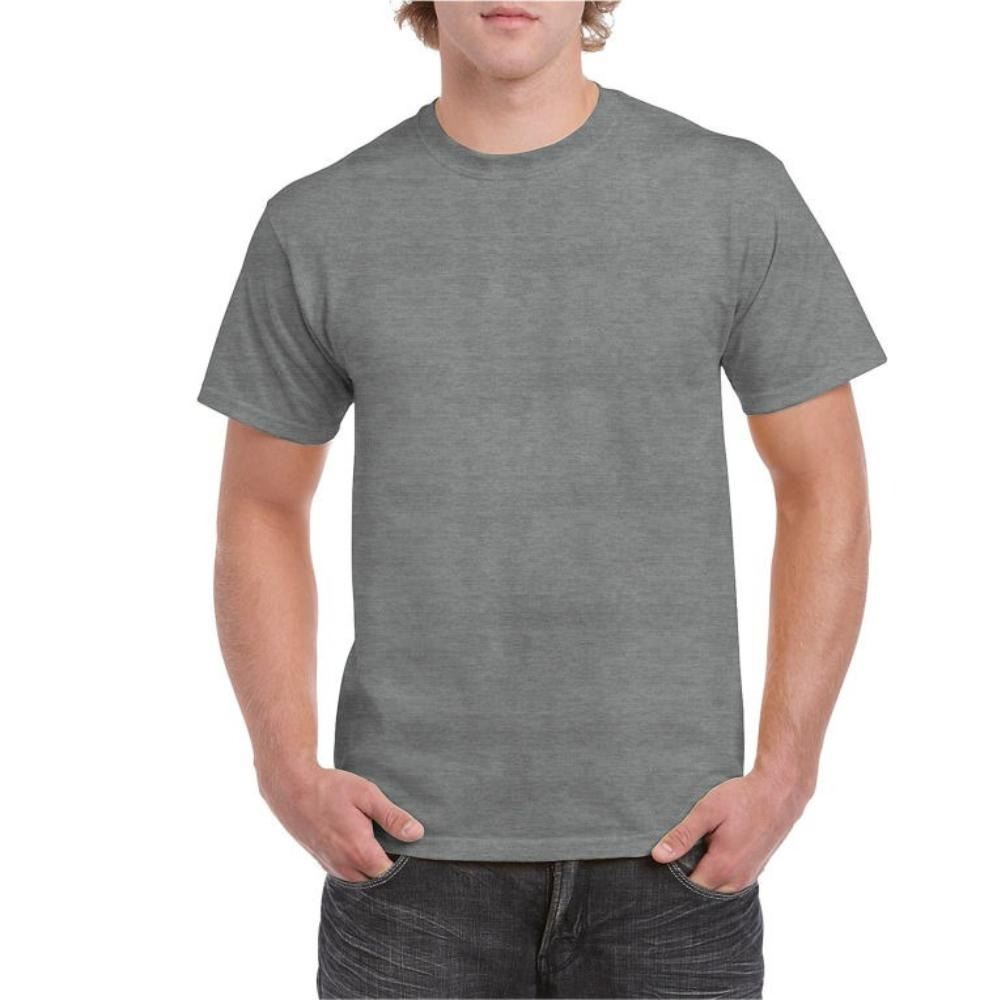 Mens Cotton T-Shirt Adult Soft Short Sleeves Round Neck Plain Casual Tee Top - Picture 8 of 52