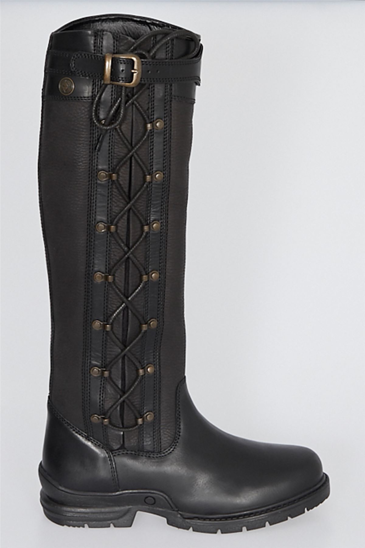 Bow & Arrow Kingston Women Long Boots Horse Riding Country Boots Ladies - Black - Picture 6 of 6