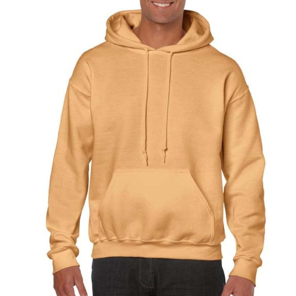 Mens Hooded Sweatshirt Plain Long Sleeves Pull Over Pockets Drawstring Jumper - Picture 19 of 34