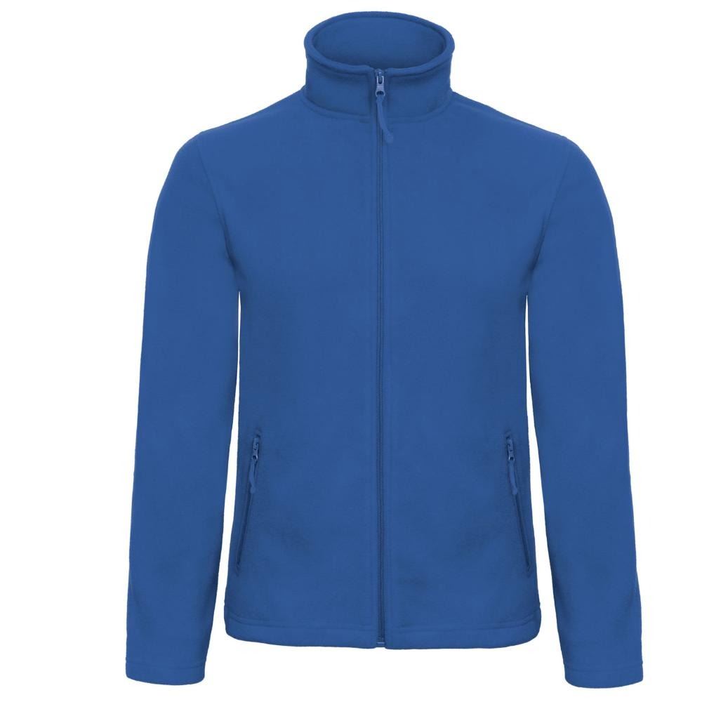 Mens Fleece Jacket Full Zip Casual Zipped Pocket Long Sleeves Open Hem Jacket - Picture 9 of 9