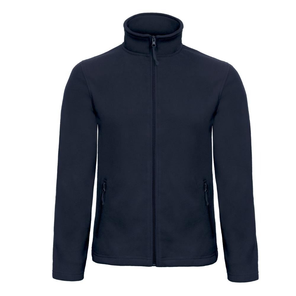 Mens Fleece Jacket Full Zip Casual Zipped Pocket Long Sleeves Open Hem Jacket - Picture 6 of 9