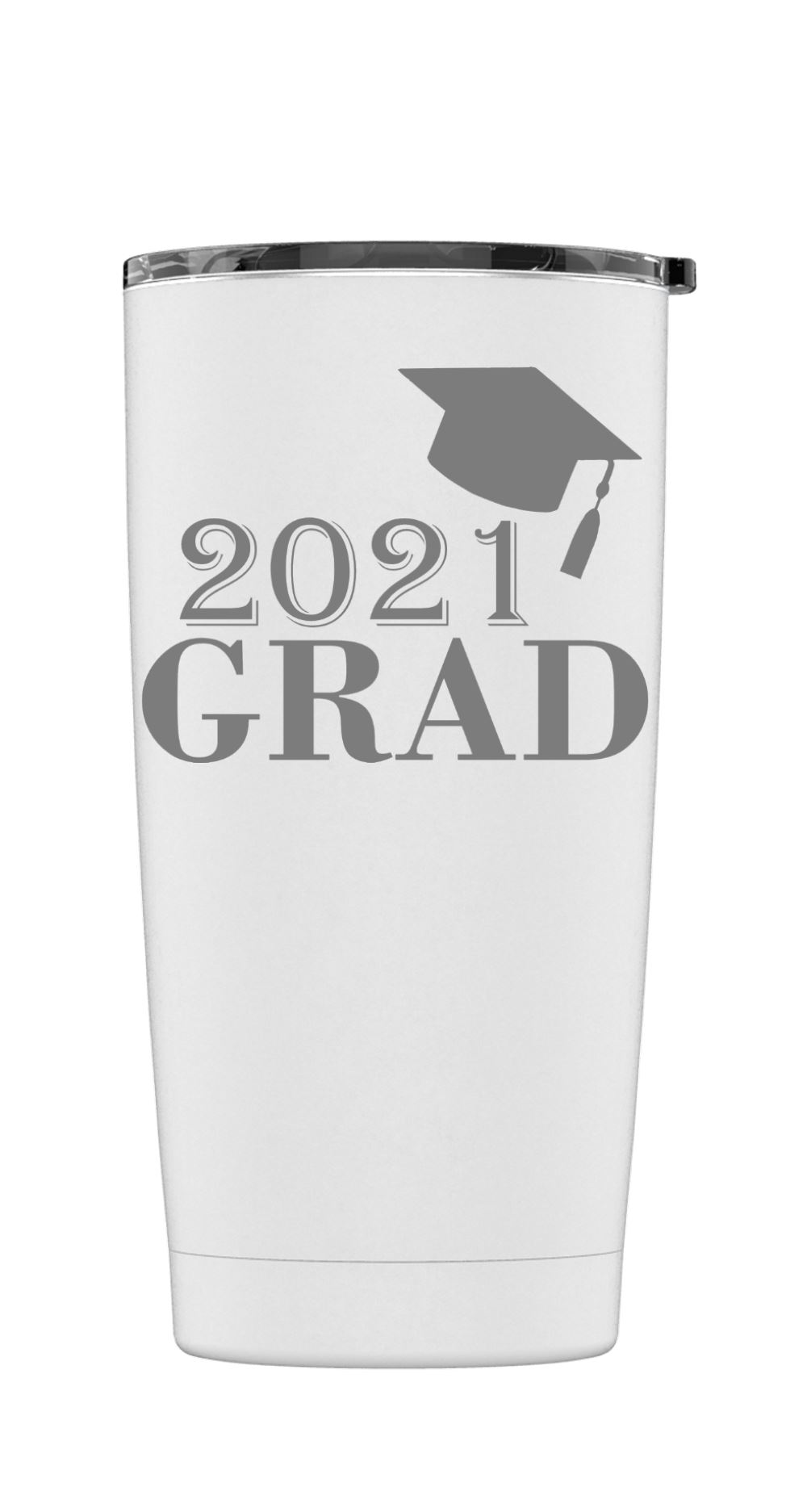Laser Engraved 2021 GRAD Stainless Steel tumbler + Lid - Picture 19 of 21
