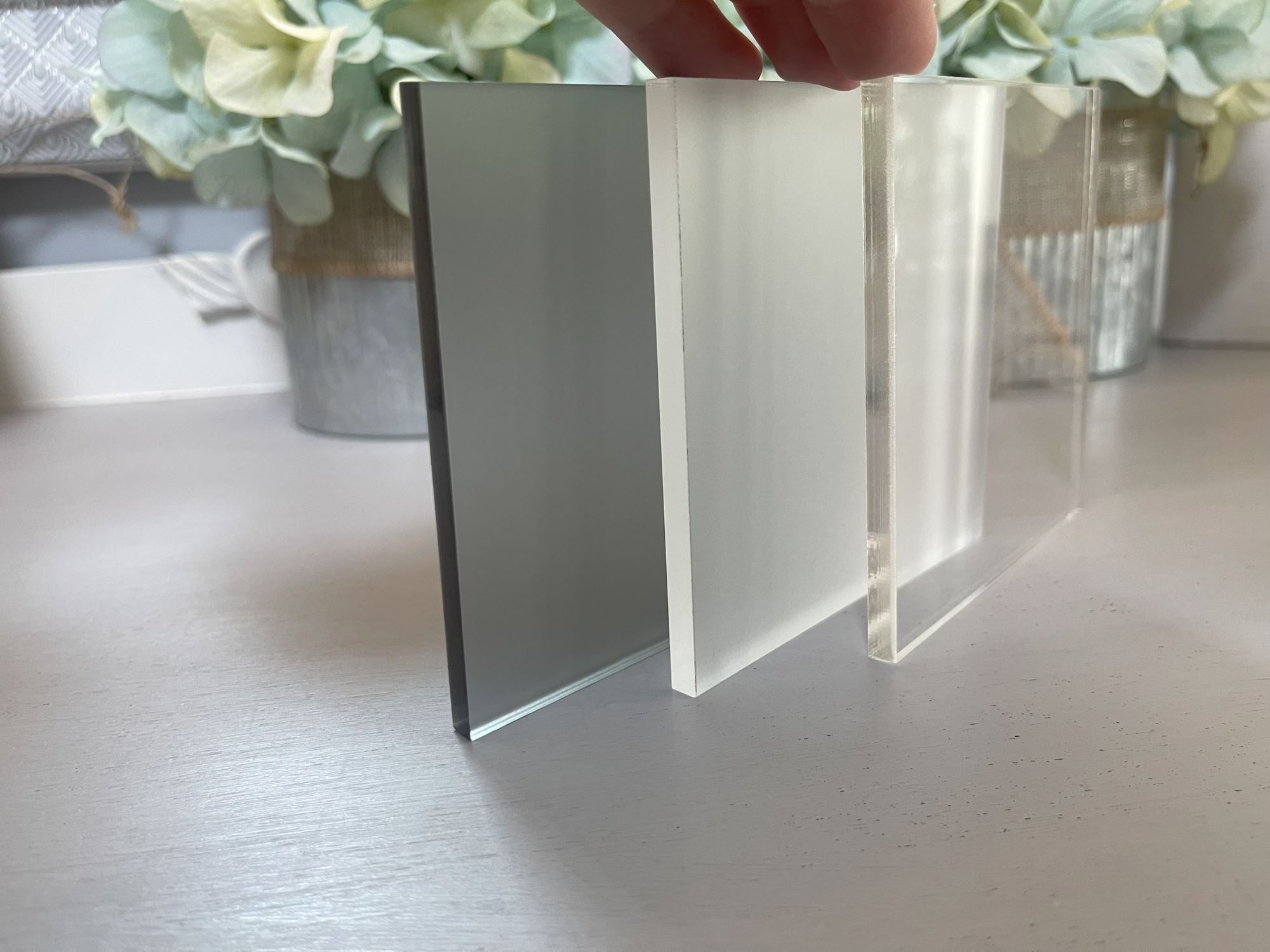 Feuille de plexiglas acrylique givrée 1/8 po (3 mm) d'épaisseur 15+ tailles pour plus d'intimité, panneaux - Photo 282 sur 304