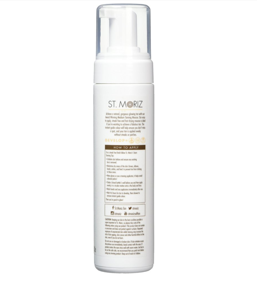 St Moriz Instant Self Tanning Fake Tan Mousse Mist Spray Dark Medium