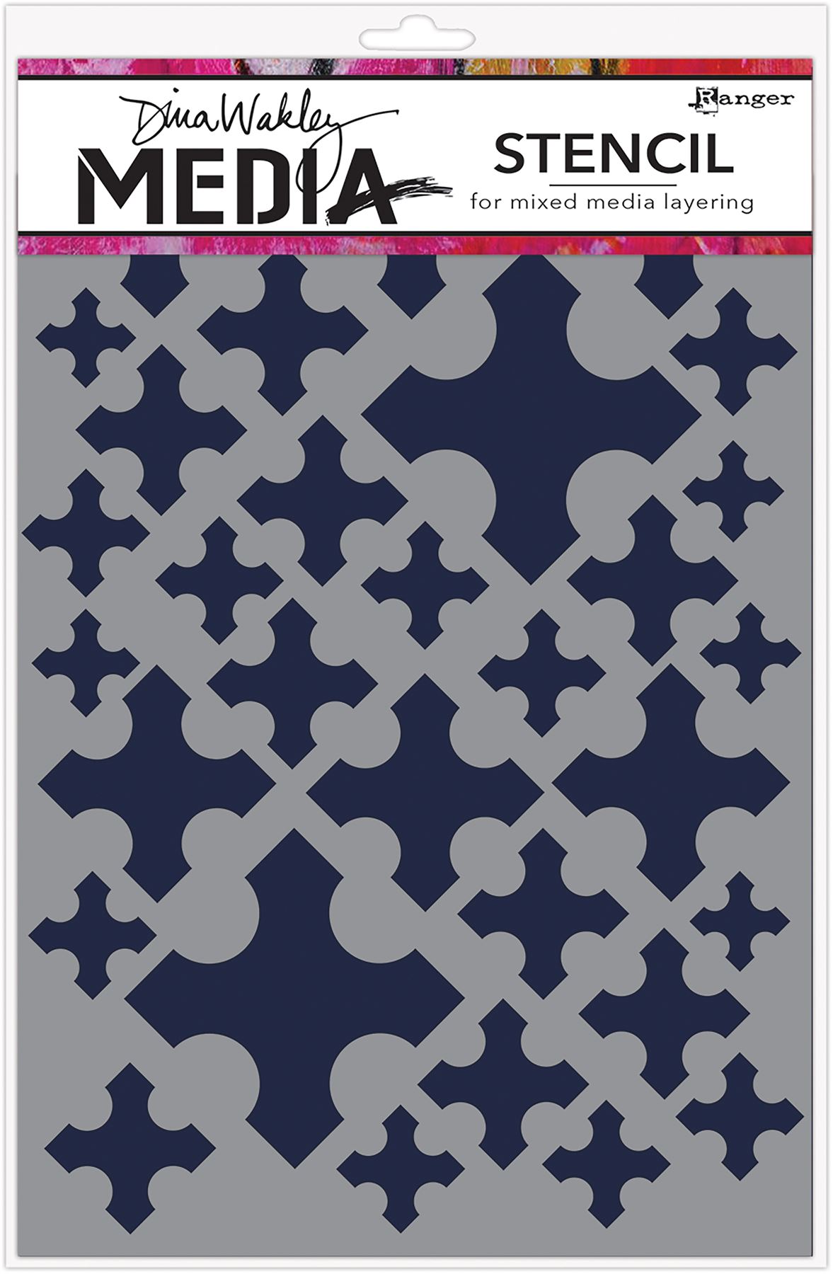 Stenciled Women 6 by 9-Inch Ranger Dina Wakley Media Stencils