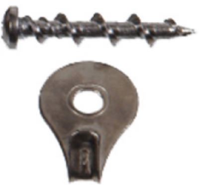 Hillman Chrome 122362 Self-Drilling Wall Dogs with Picture Hanging Hook up to