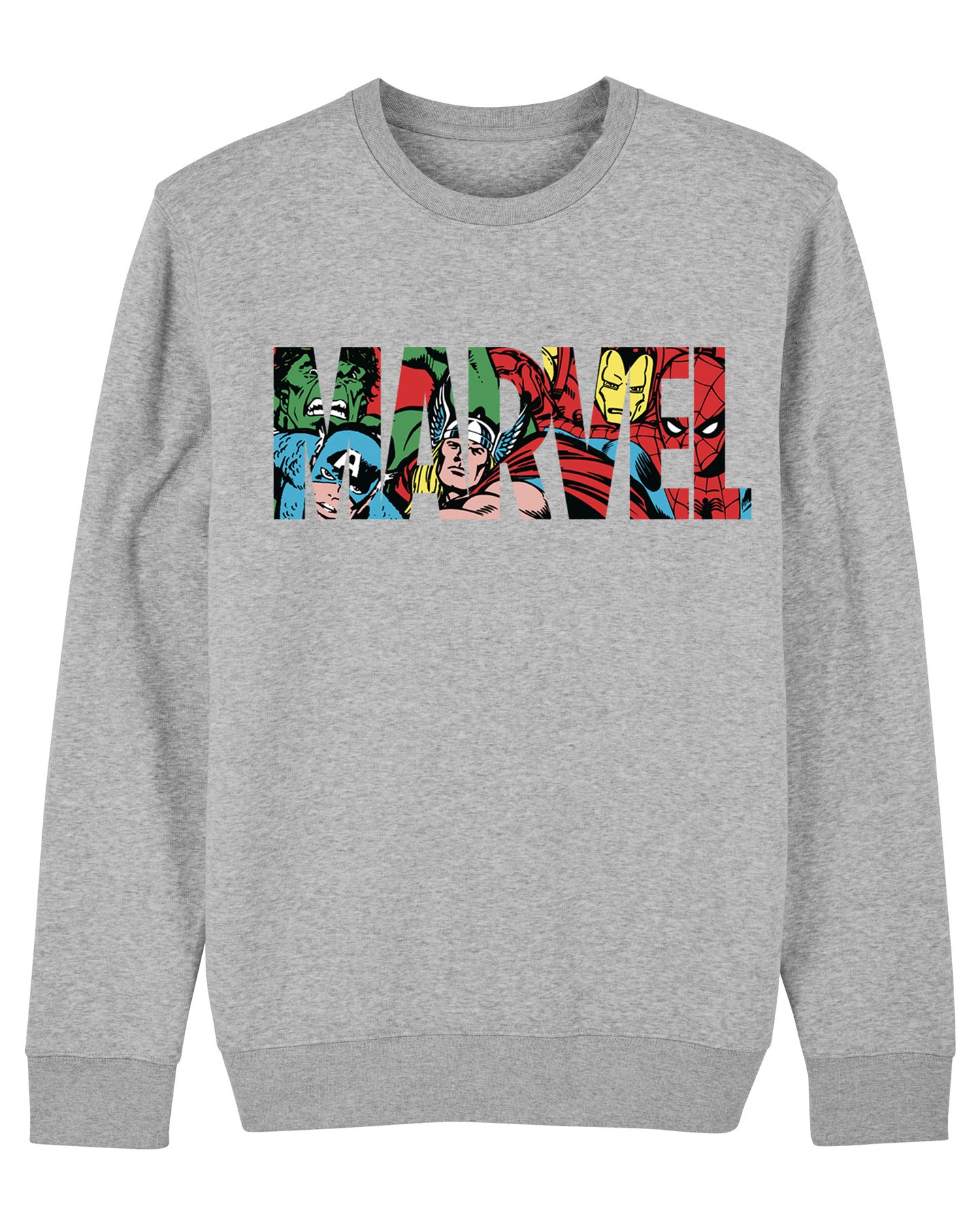 grey marvel sweatshirt