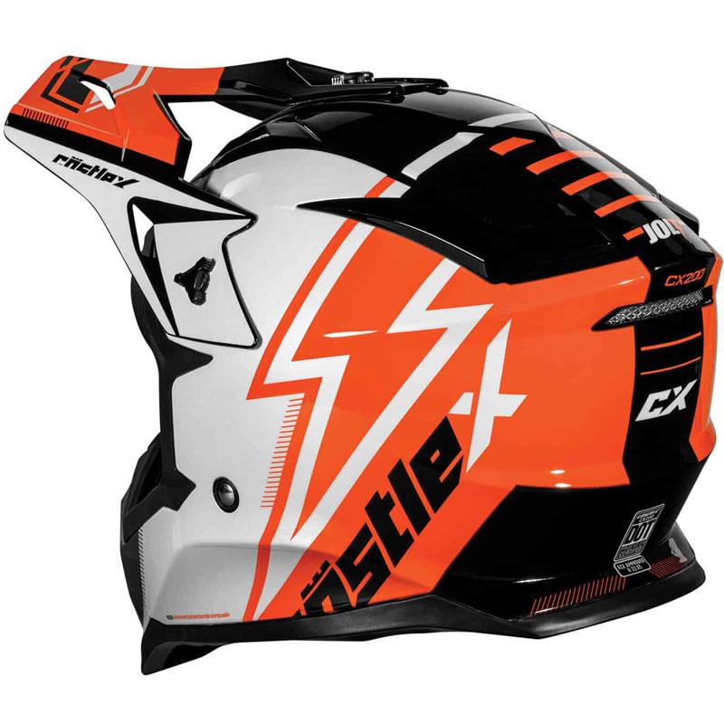 Castle X CX200 Jolt Helmet Off-Road Dirt Bike MX Moisture Wicking DOT ECE S-3XL - Picture 11 of 17