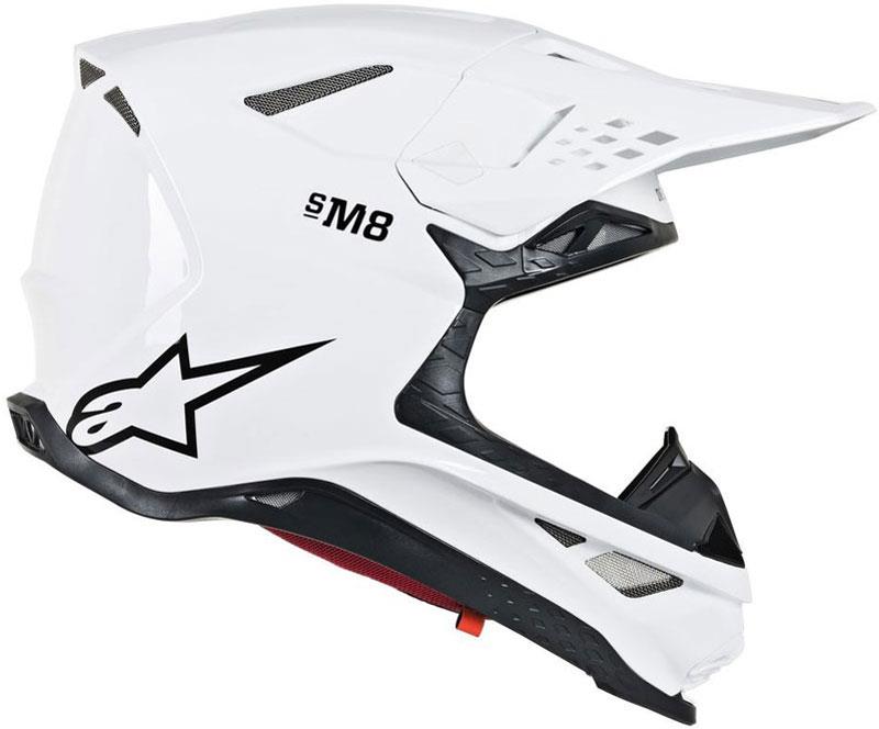 Alpinestars Supertech M8 Helmet Contact Dark Red/White XS Off Road MIPS DOT ECE - Picture 12 of 106