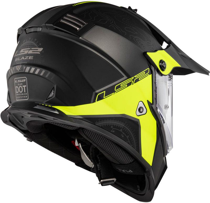 LS2 Blaze Helmet Full Face ADV Pinlock Ready Inner Sun Shield DOT ECE XS-3XL - Foto 18 di 35