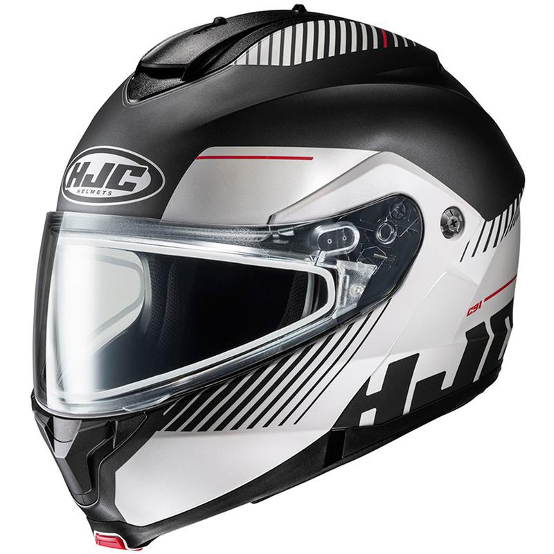 HJC C91 Snow Helmet Modular Snowmobile Lightweight - Dual or Electric XS-5XL - Picture 16 of 29