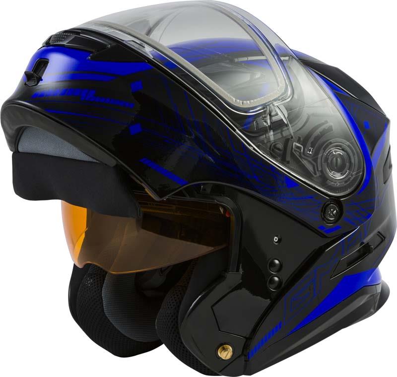 GMAX MD01S Helmet Snowmobile Flip Up Modular Dual or Electric Shield