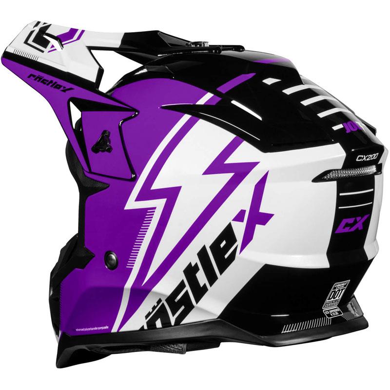 Castle X CX200 Jolt Helmet Off-Road Dirt Bike MX Moisture Wicking DOT ECE S-3XL - Picture 8 of 17