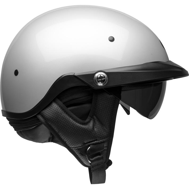 Bell Pit Boss Motorcycle Half Shorty Helmet Pearl White DOT