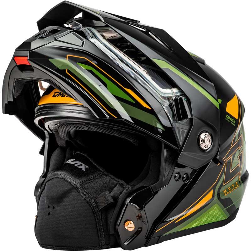 Gmax MD-74S Snow Motorcycle Helmet Modular Inner Shield Dual or Electric XS-3XL - Picture 19 of 32