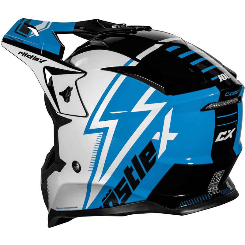 Castle X CX200 Jolt Helmet Off-Road Dirt Bike MX Moisture Wicking DOT ECE S-3XL - Picture 17 of 17