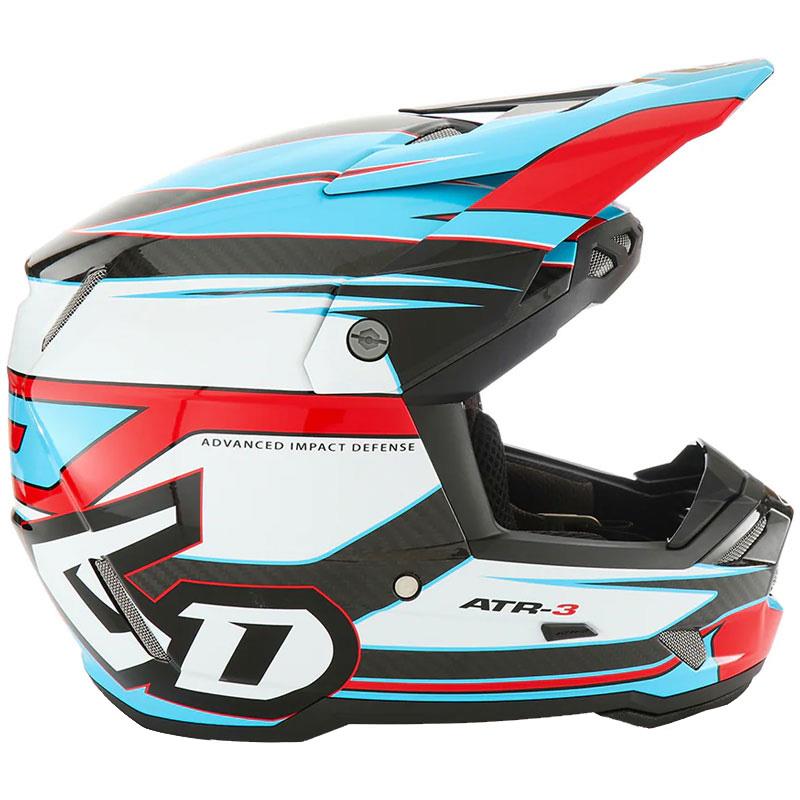 6D ATR-3 Helmet Off Road Dirt Bike Lightweight Speaker Pocket DOT FIM ECE XS-2XL - Picture 58 of 58