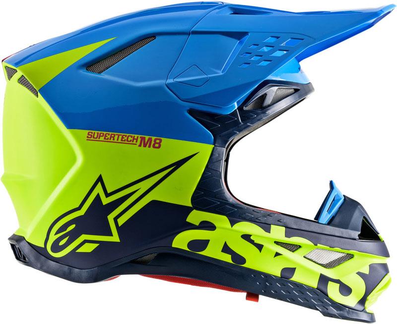 Alpinestars Supertech M8 Helmet Contact Dark Red/White XS Off Road MIPS DOT ECE - Picture 73 of 106