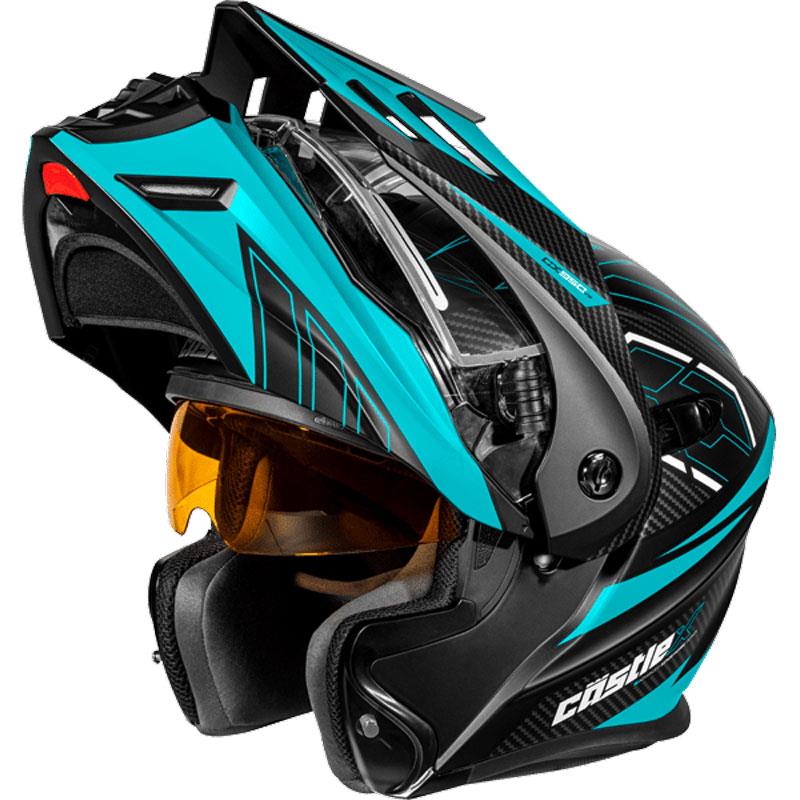 Castle X CX950 V2 Helmet Modular Flip Up Anti-Fog Inner Sun Shield DOT XS-3XL - Picture 40 of 54