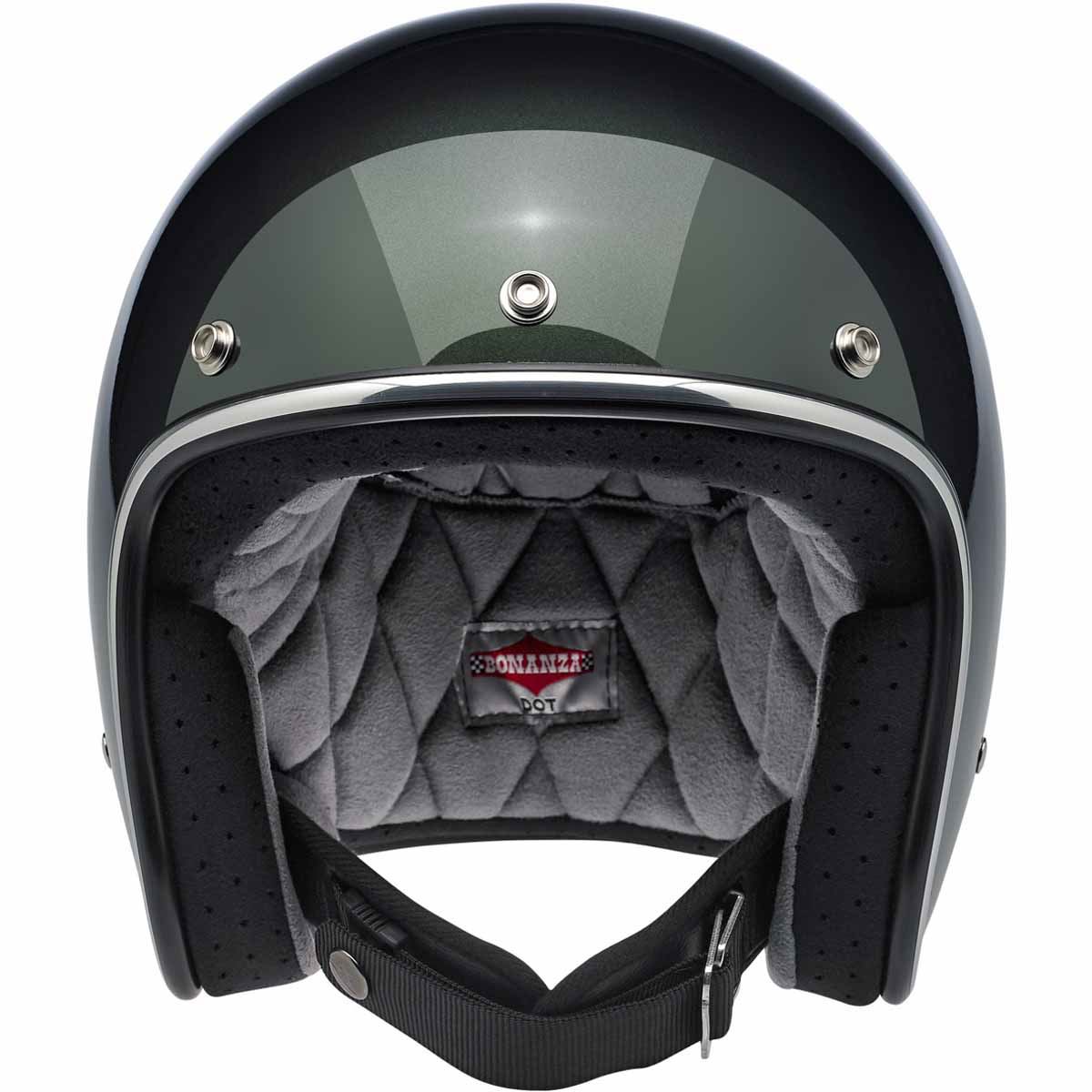 Biltwell Bonanza Helmet 3/4 Open Face Motorcycle DOT Fury Tracker Racer