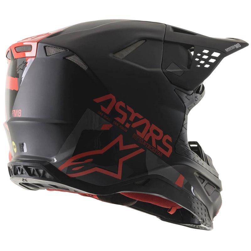 Alpinestars Supertech M8 Helmet Contact Dark Red/White XS Off Road MIPS DOT ECE - Picture 91 of 106
