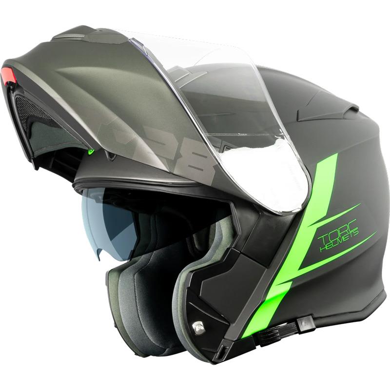 Torc T28 T28B Helmet Bluetooth or without - Flip Up Modular Inner Shield DOT ECE - Picture 62 of 103