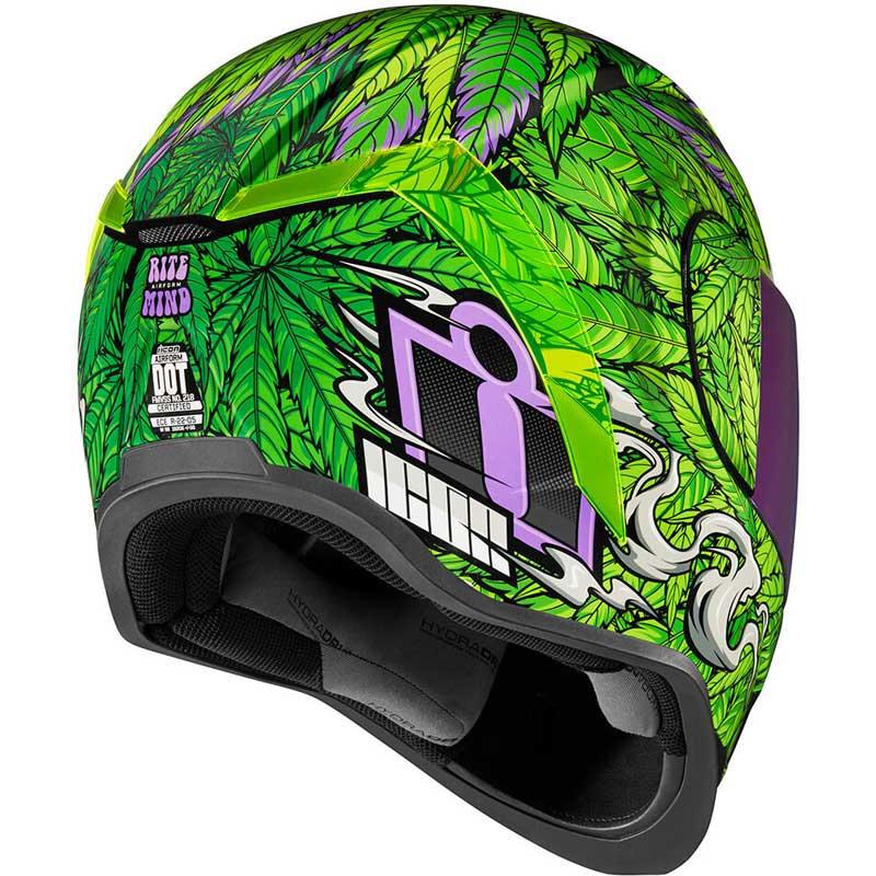 ICON Airform Helmet Inner Sun Shield HydraDry Removable Liner DOT ECE XS-3XL - Picture 26 of 78
