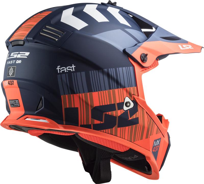 LS2 Gate Youth Helmet Kids Off Road MX Goggle Friendly DD Ring DOT ECE Youth S-L