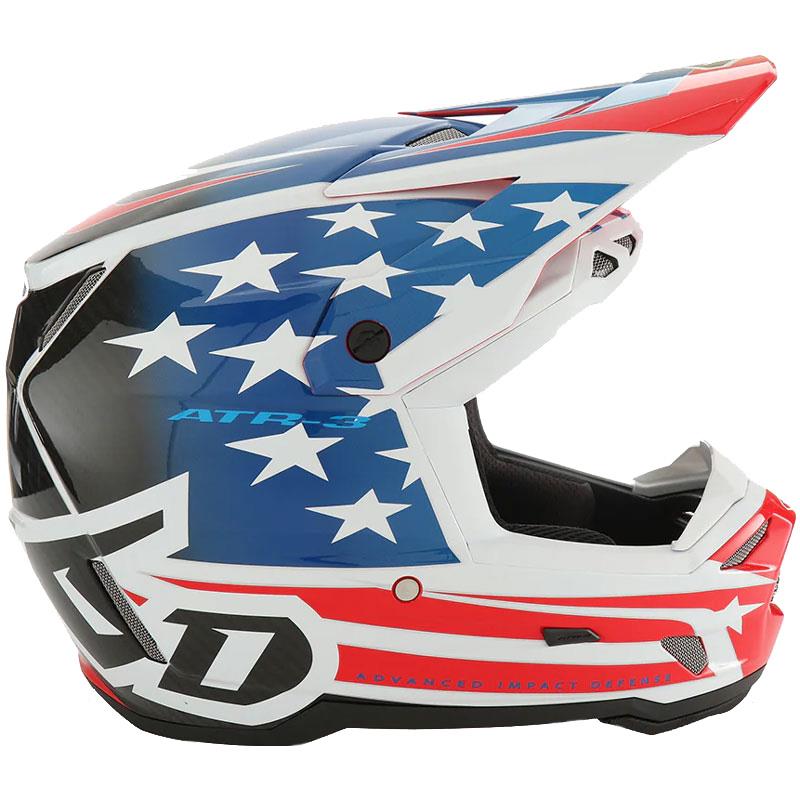 6D ATR-3 Helmet Off Road Dirt Bike Lightweight Speaker Pocket DOT FIM ECE XS-2XL - Picture 26 of 58