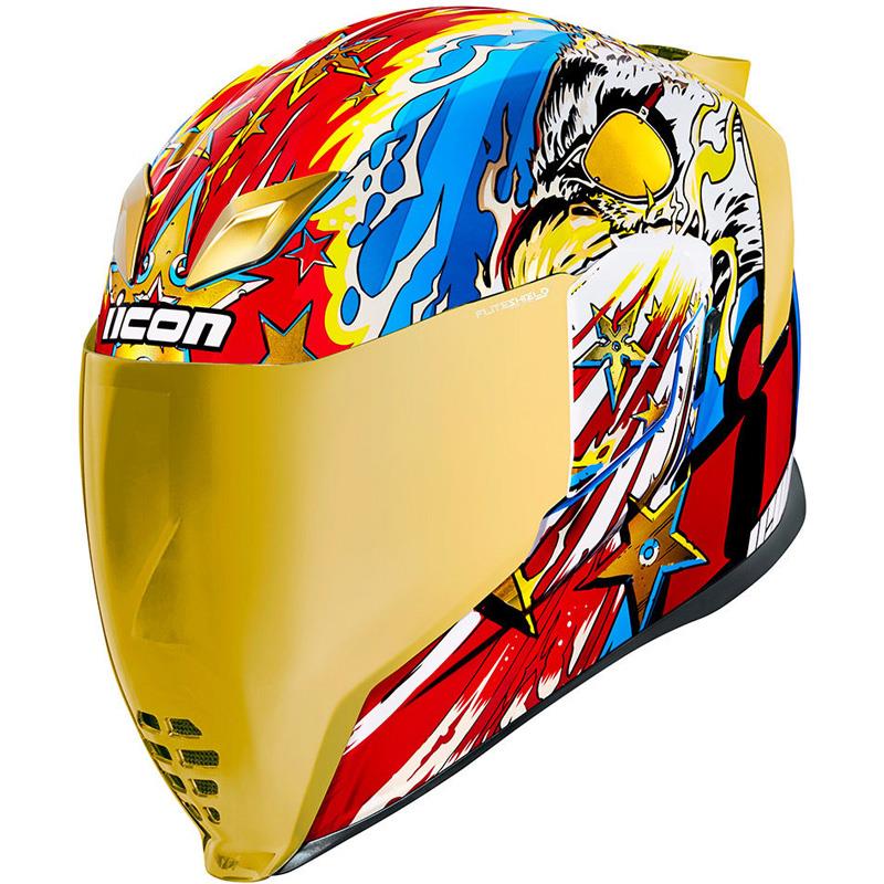 ICON Airform Helmet Inner Sun Shield HydraDry Removable Liner DOT ECE XS-3XL - Picture 28 of 78