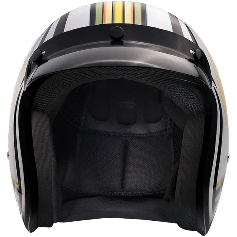 Daytona Cruiser 3/4 Open Face Helmet – Dull Black, DOT Safe, Quick Release, Sizes 2XS To 4XL