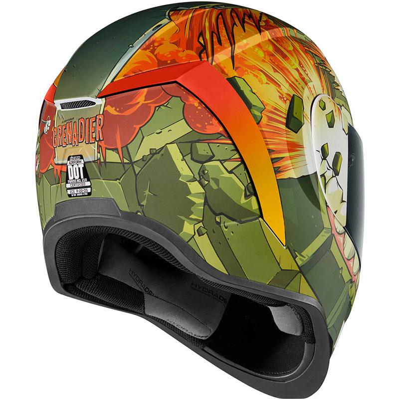 ICON Airform Helmet Inner Sun Shield HydraDry Removable Liner DOT ECE XS-3XL - Picture 64 of 78