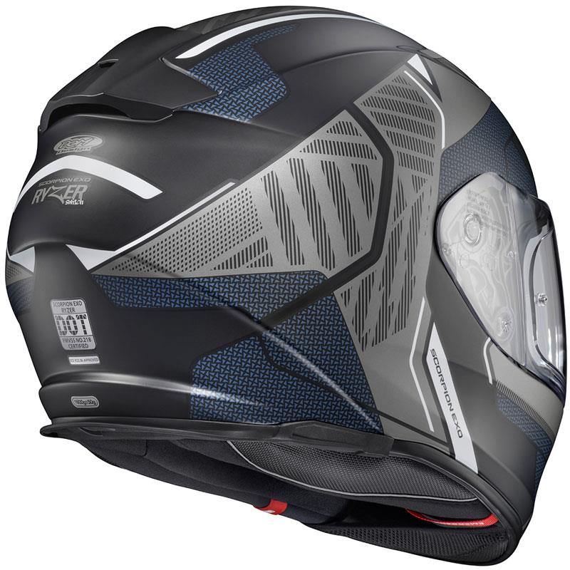 Scorpion EXO Ryzer Motorcycle Helmet Full Face Inner Shield Pinlock DOT XS-3XL - Picture 51 of 59