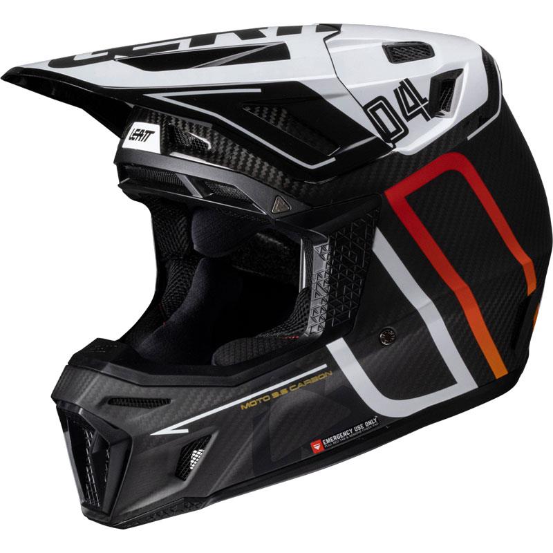 Leatt Moto 9.5 Carbon Helmet Kit with Goggles Off Road MX DOT ECE XS-2XL - Picture 9 of 14