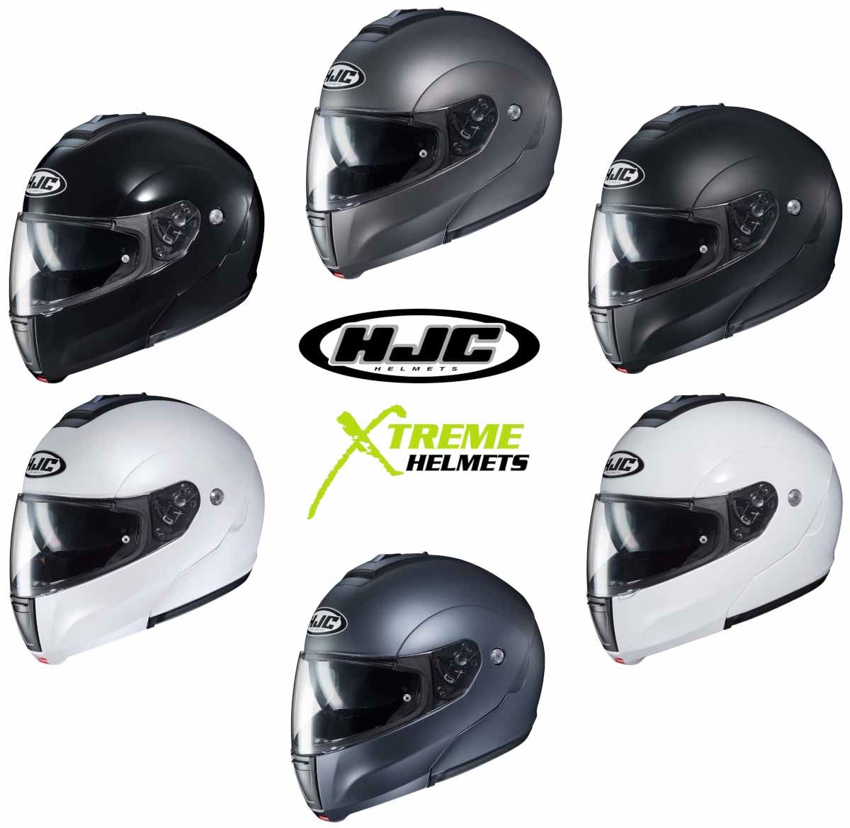 HJC Black CL-Max 3 Solid Modular Flip-Up Motorcycle Helmet DOT