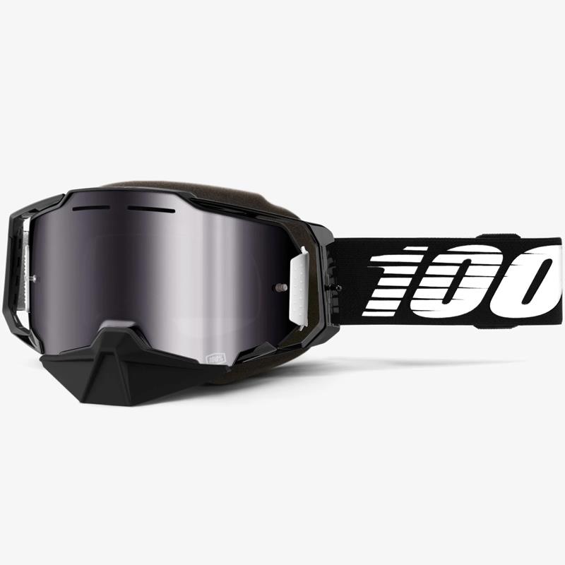 100% Armega Snowmobile Goggles Impact Resistant Yellow/Mirror Ultra HD Lens - Bild 2 von 13