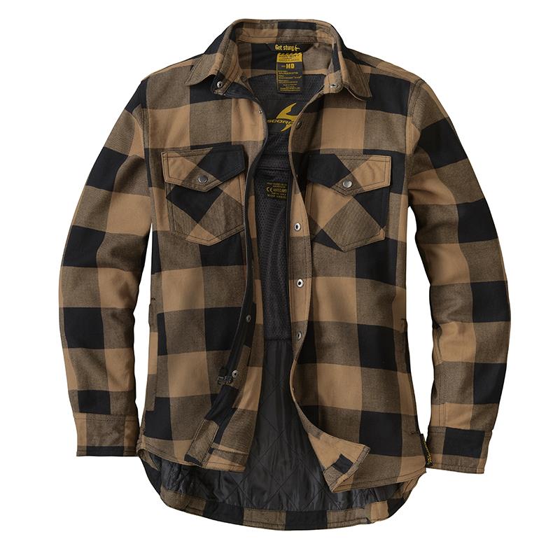 Scorpion Covert Moto Women's Flannel Shirt Quilted Lining Armor Pockets XS-2XL - Picture 4 of 7