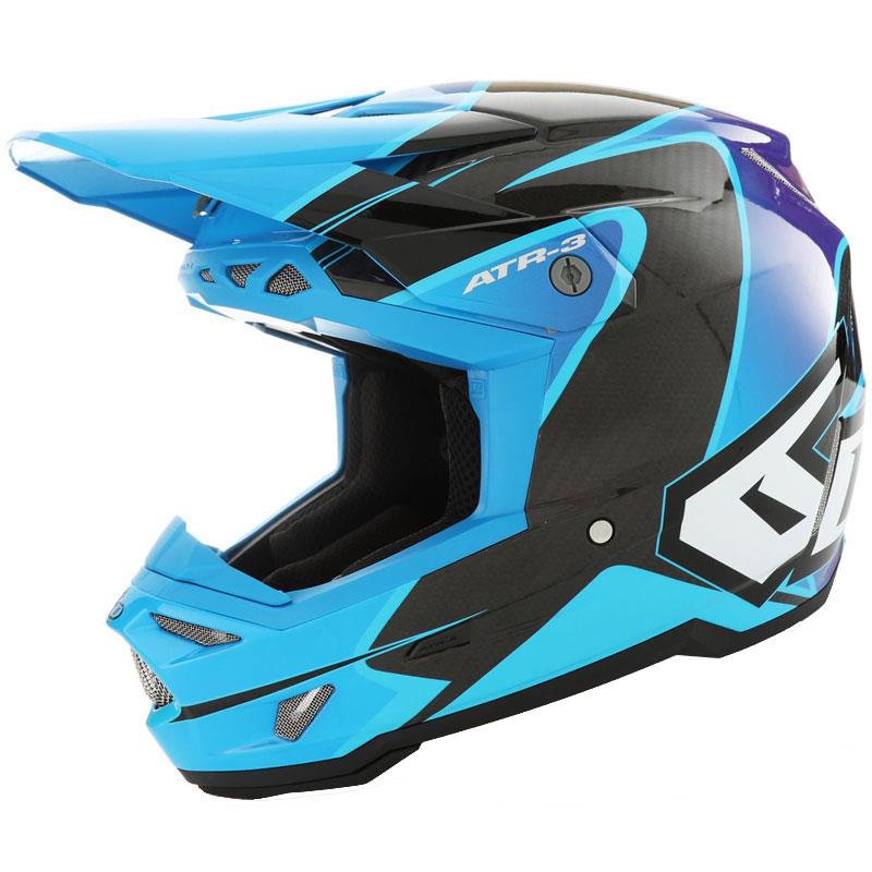 6D ATR-3 Helmet Off Road Dirt Bike Lightweight Speaker Pocket DOT FIM ECE XS-2XL - Picture 15 of 58