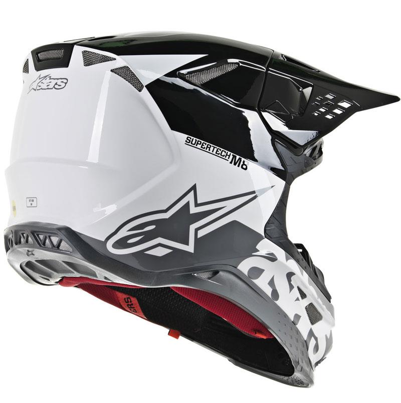 Alpinestars Supertech M8 Helmet Contact Dark Red/White XS Off Road MIPS DOT ECE - Picture 68 of 106