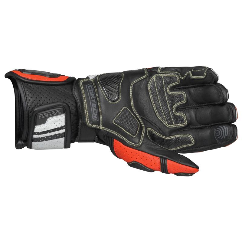 Cortech Revo Sport RR Mens Gloves Leather Gauntlet Pre-curved Fingers S-3XL - Picture 9 of 9