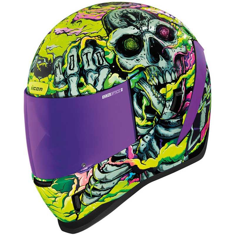 ICON Airform Helmet Inner Sun Shield HydraDry Removable Liner DOT ECE XS-3XL - Picture 14 of 78