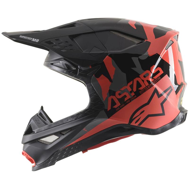Alpinestars Supertech M8 Helmet Contact Dark Red/White XS Off Road MIPS DOT ECE - Picture 89 of 106