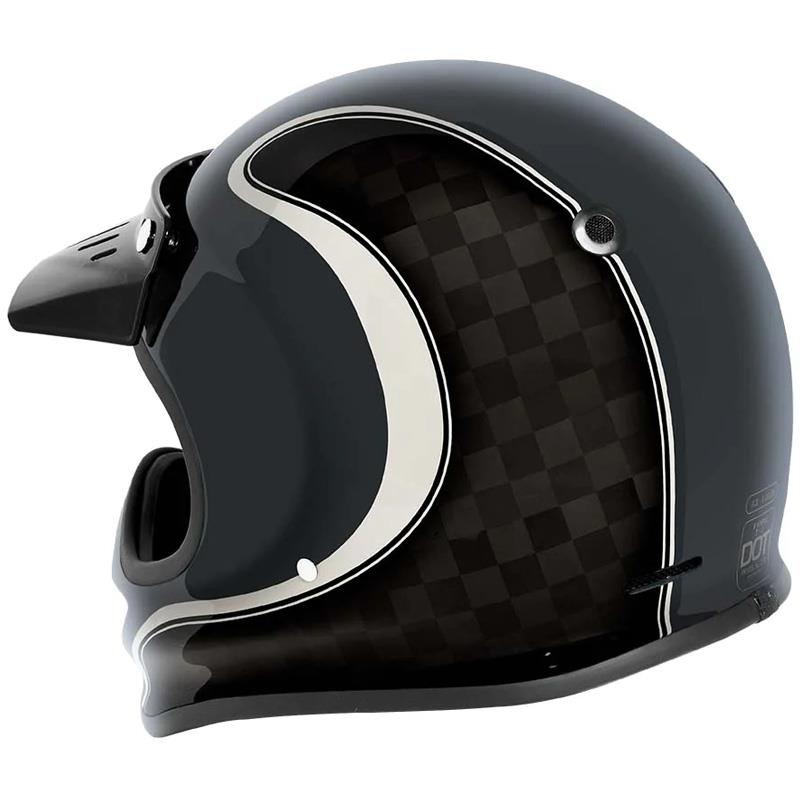 Torc Baja T3 Retro Moto Helmet Motorcycle Full Face Removable Visor DOT XS-2XL - Picture 59 of 66