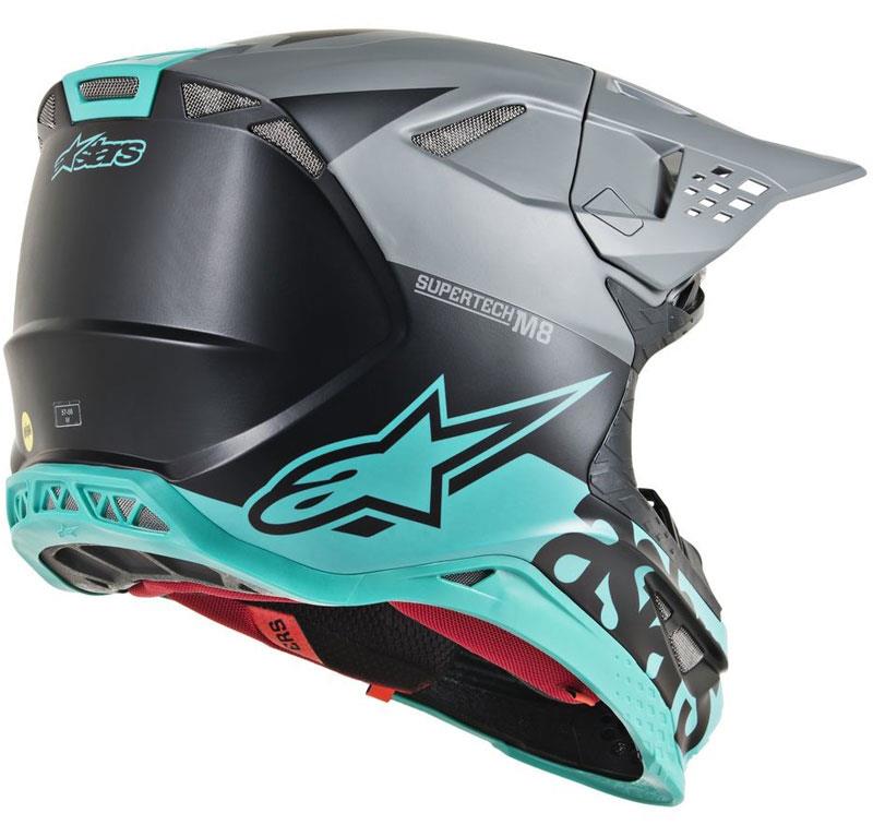 Alpinestars Supertech M8 Helmet Contact Dark Red/White XS Off Road MIPS DOT ECE - Picture 47 of 106
